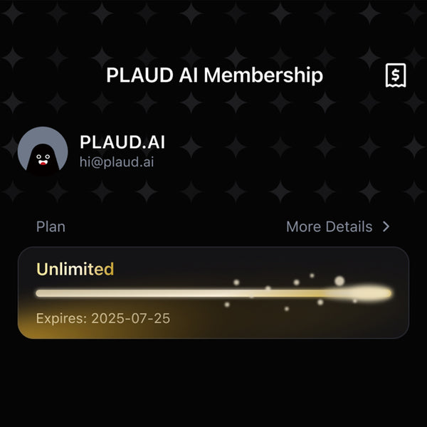 PLAUD AI Annual Unlimited Plan | 2 Pack